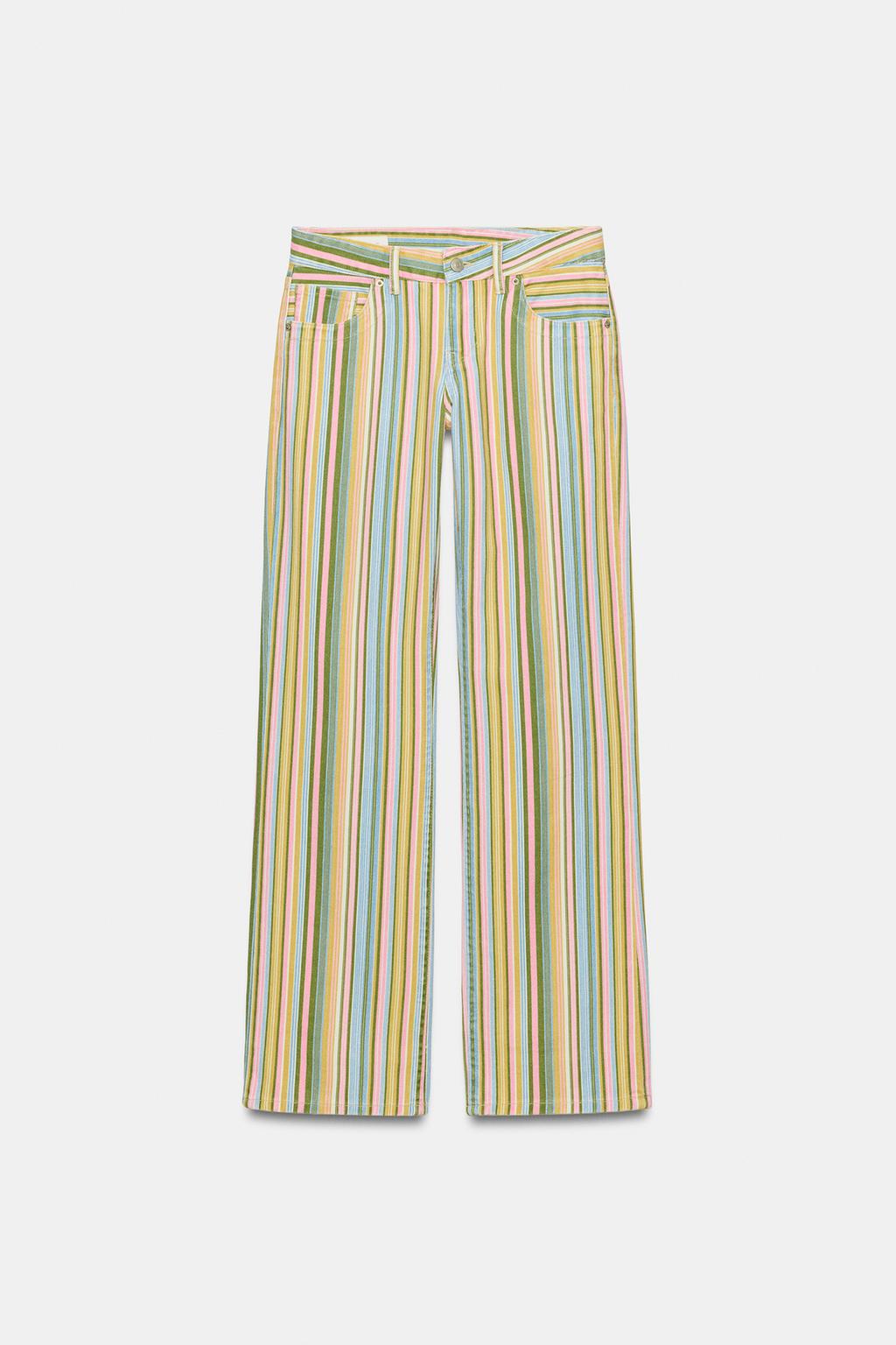 Rainbow Striped Jeans