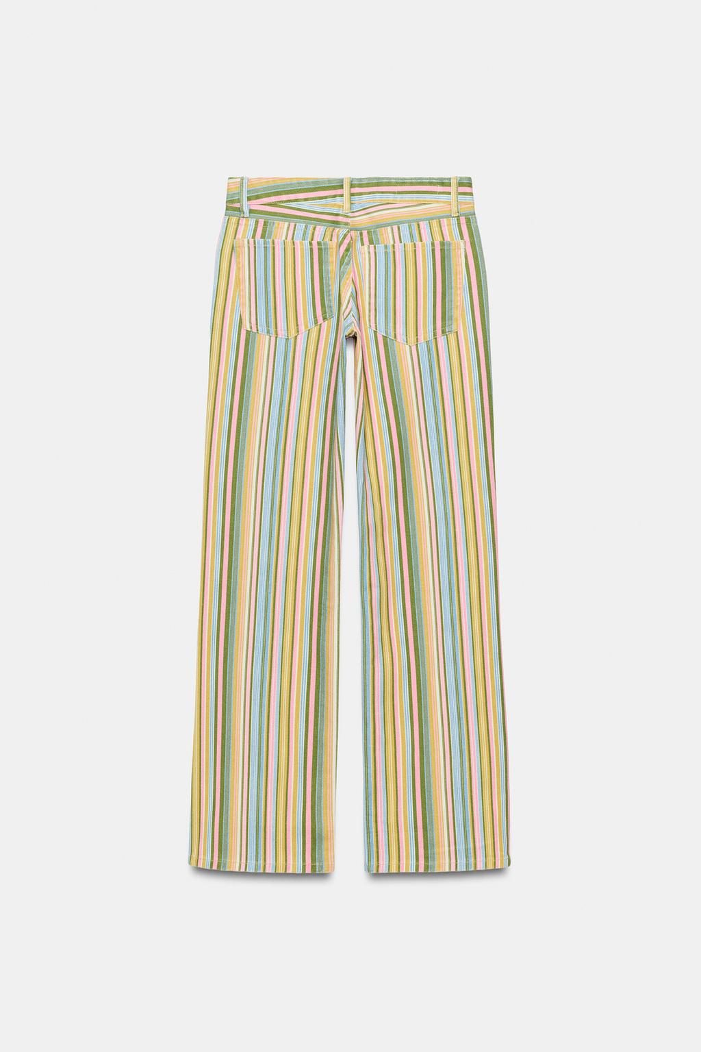 Rainbow Striped Jeans