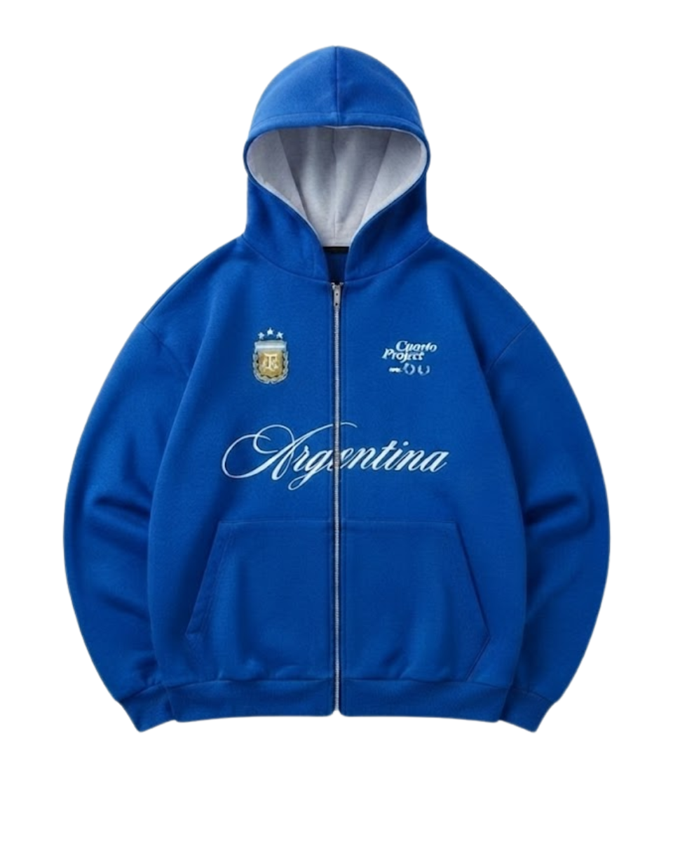 Argentina Blue Zipup
