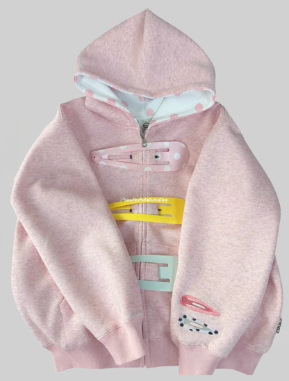 Hair Clip Hoodie