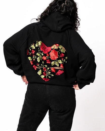 Floral Heart Hoodie