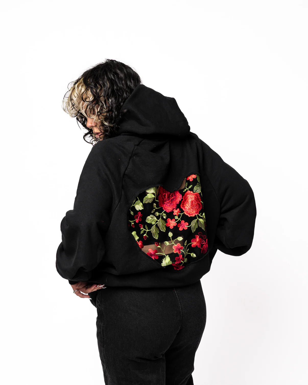 Floral Heart Hoodie