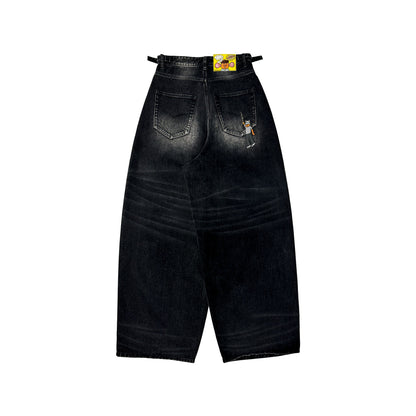 Bubble Gum Baggy Jeans