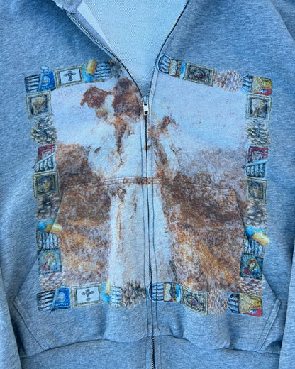 Graphic Zip Up Hoodie