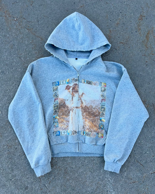 Graphic Zip Up Hoodie